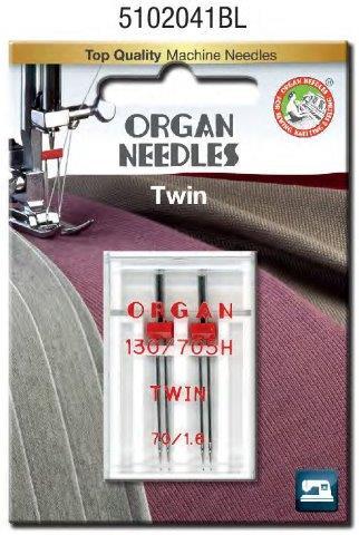 Organ Sewing Needle Twin Universal Sizes 1.4MM to 6.0MM