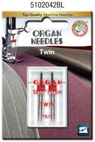 Organ Sewing Needle Twin Universal Sizes 1.4MM to 6.0MM