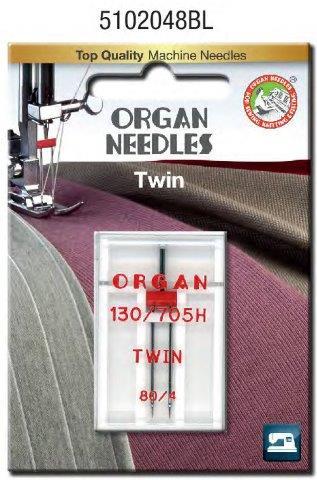 Organ Sewing Needle Twin Universal Sizes 1.4MM to 6.0MM