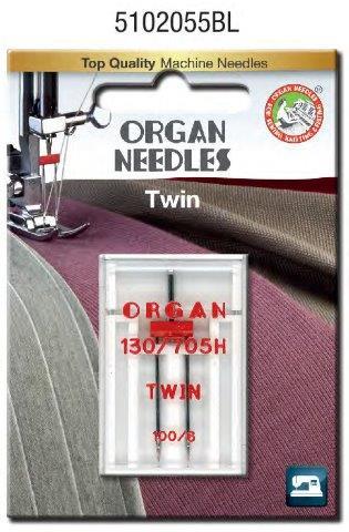 Organ Sewing Needle Twin Universal Sizes 1.4MM to 6.0MM