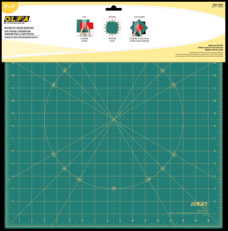 Olfa RM-17S 17" Rotating, Self-Healing Cutting Mat