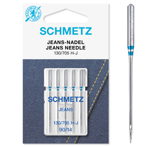 Schmetz Jeans/Denim Sewing Machine Needles 5-Pack