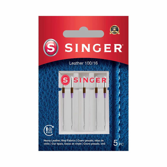 Singer Leather Needle 5 Pack Size 100/16