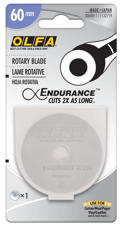 Olfa 60mm RB60H-1 Endurance Blade, 1 or 2 Pack