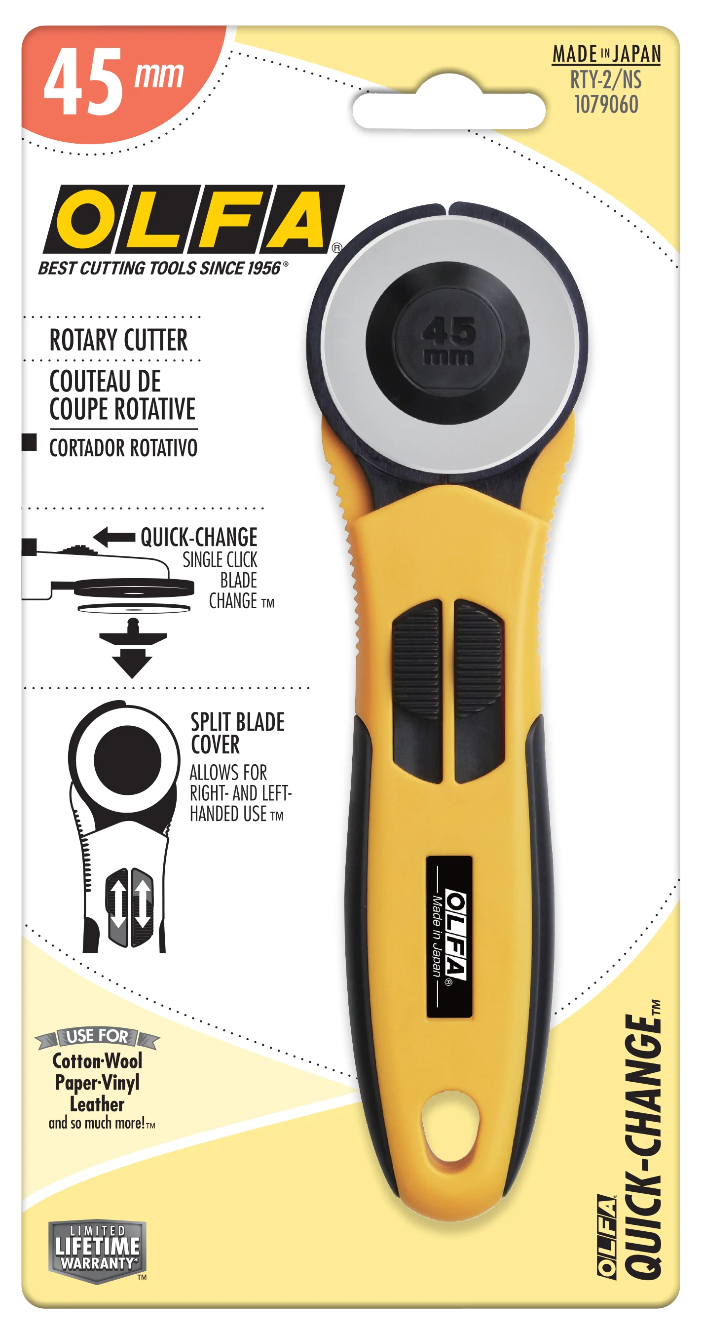 Olfa 45mm RTY-2/NS Quick-Change Rotary Cutter
