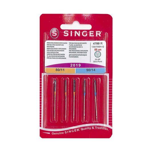 Singer Quilting Needle Assorted 5 Pack Size 80,90