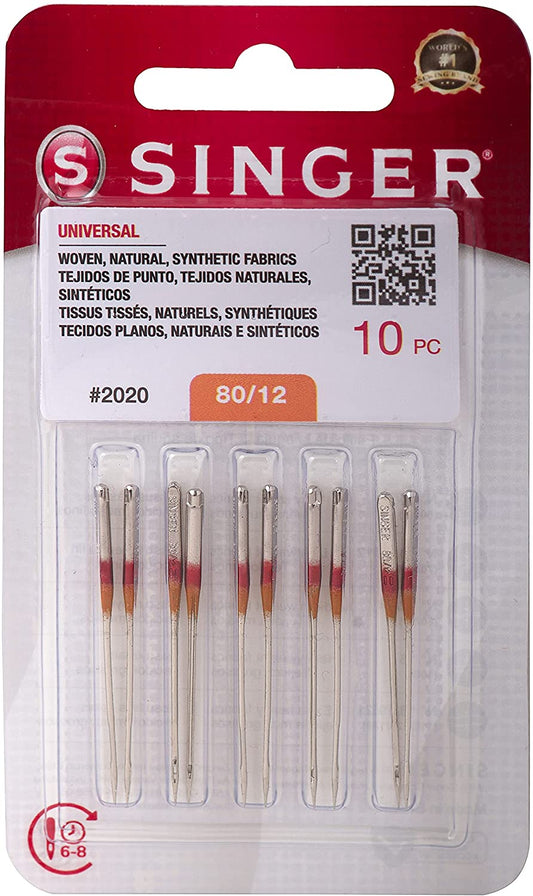 Singer Universal Needle 10 Pack Size 80/12