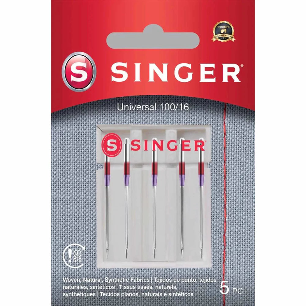 Singer Universal Needle 5 Pack Size 100/16