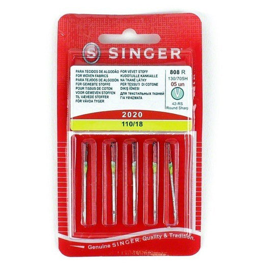 Singer Universal Needle 5 Pack Size 110/18