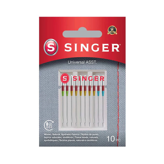 Singer Universal Needle 10 Pack Assorted Size 70,80,90,100