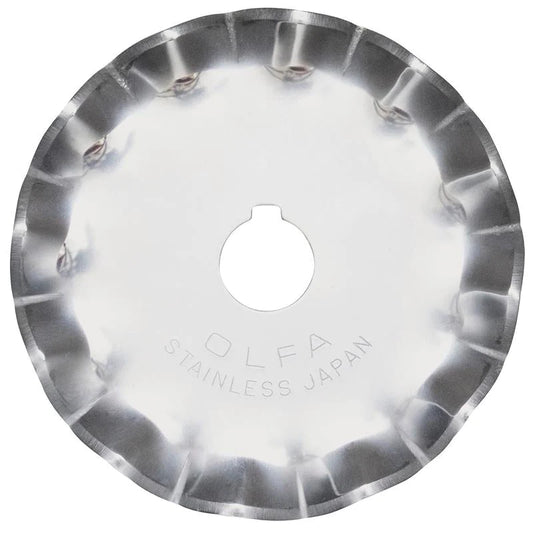 Olfa SCB45-1 Stainless Steel Scallop Blade, 1 Pack