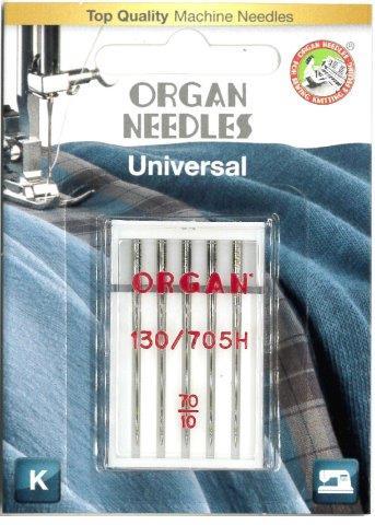 Organ Universal Sewing Needle 5-Pack Size 70/10