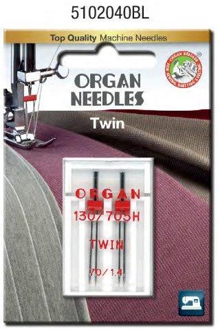 Organ Sewing Needle Twin Universal Sizes 1.4MM to 6.0MM