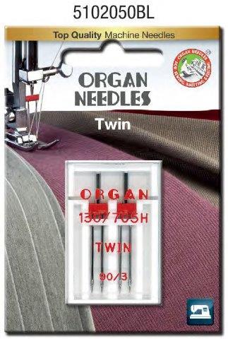 Organ Sewing Needle Twin Universal Sizes 1.4MM to 6.0MM