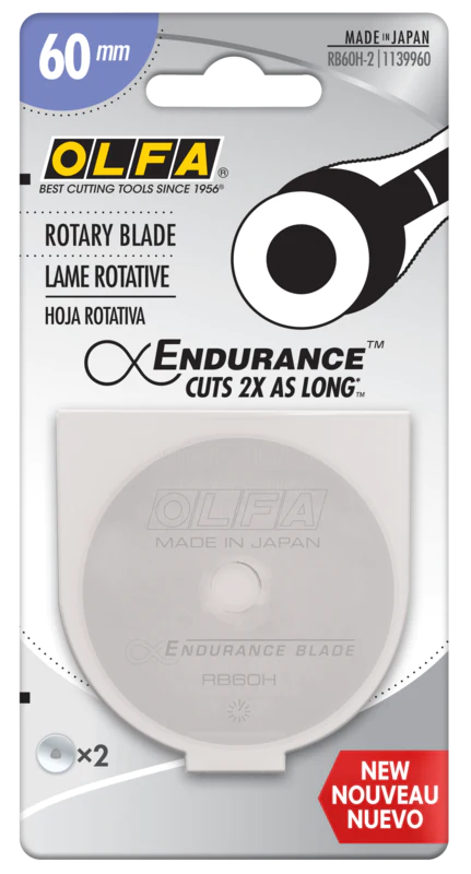 Olfa 60mm RB60H-1 Endurance Blade, 1 or 2 Pack