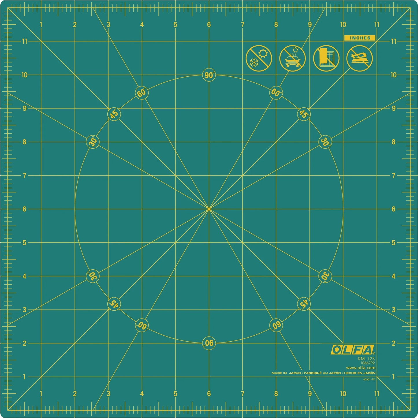 Olfa RM-12S 12" Rotating, Self-Healing Cutting Mat