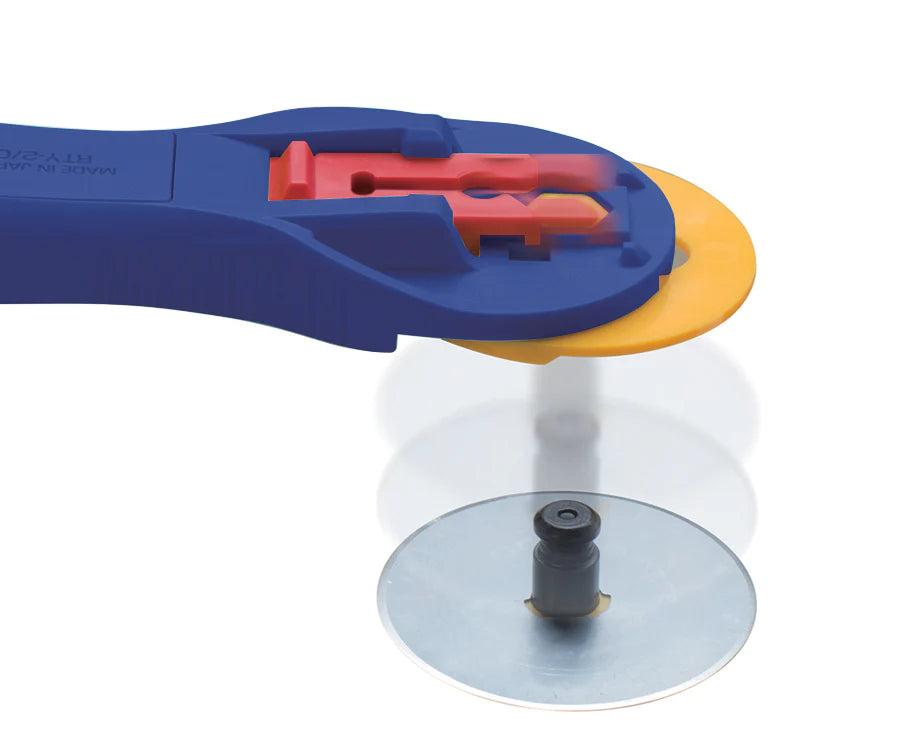 Olfa 45mm RTY-2C/NBL Quick-Change Rotary Cutter, Navy Blue