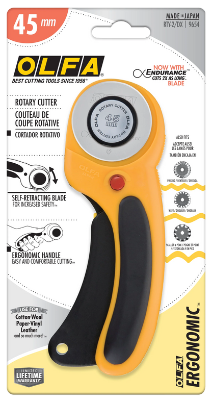 Olfa 45mm RTY-2/DX Ergonomic Rotary Cutter