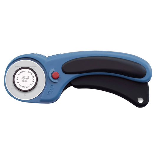 Olfa 45mm RTY-2DX/PBL Ergonomic Rotary Cutter, Pacific Blue