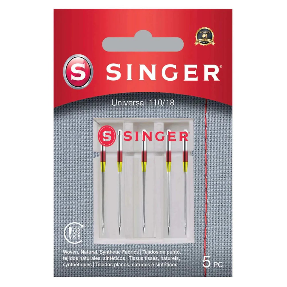 Singer Universal Needle 5 Pack Size 110/18