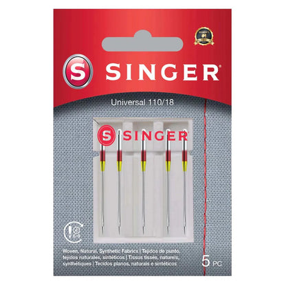 Singer Universal Needle 5 Pack Size 110/18